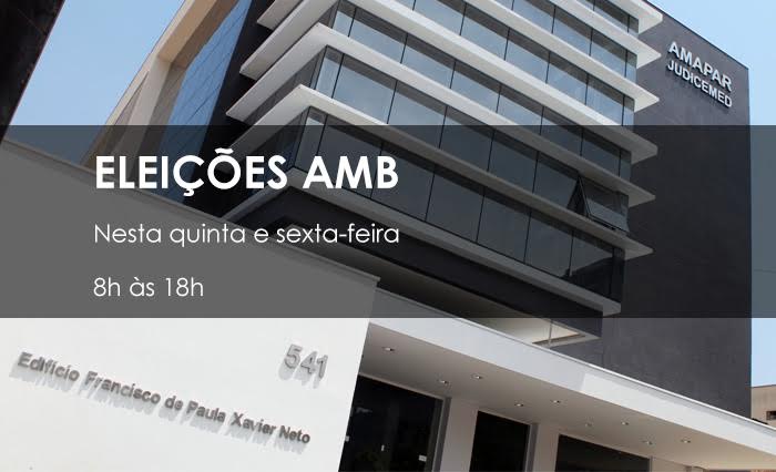 Votação presencial acontece nesta quinta e sexta-feira na sede da AMAPAR, das 8h às 18h.